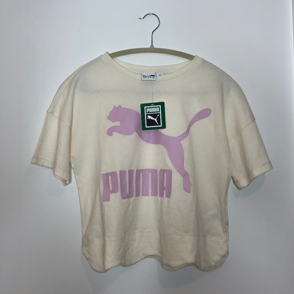 NWT Puma Scalloped Hem Tshirt XS Fits Small - Picture 2 of 5